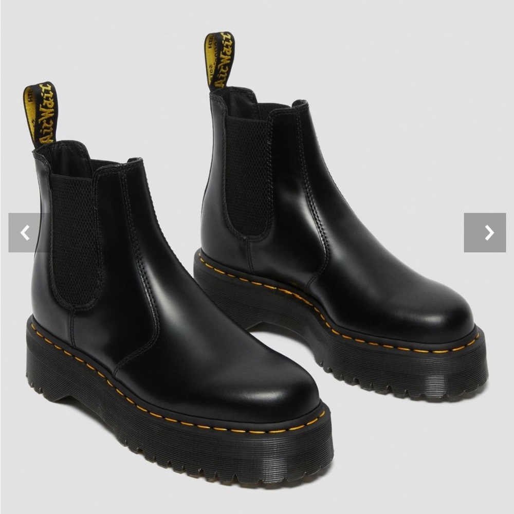 Dr. Martens Smooth Leather Platform Chelsea Boots